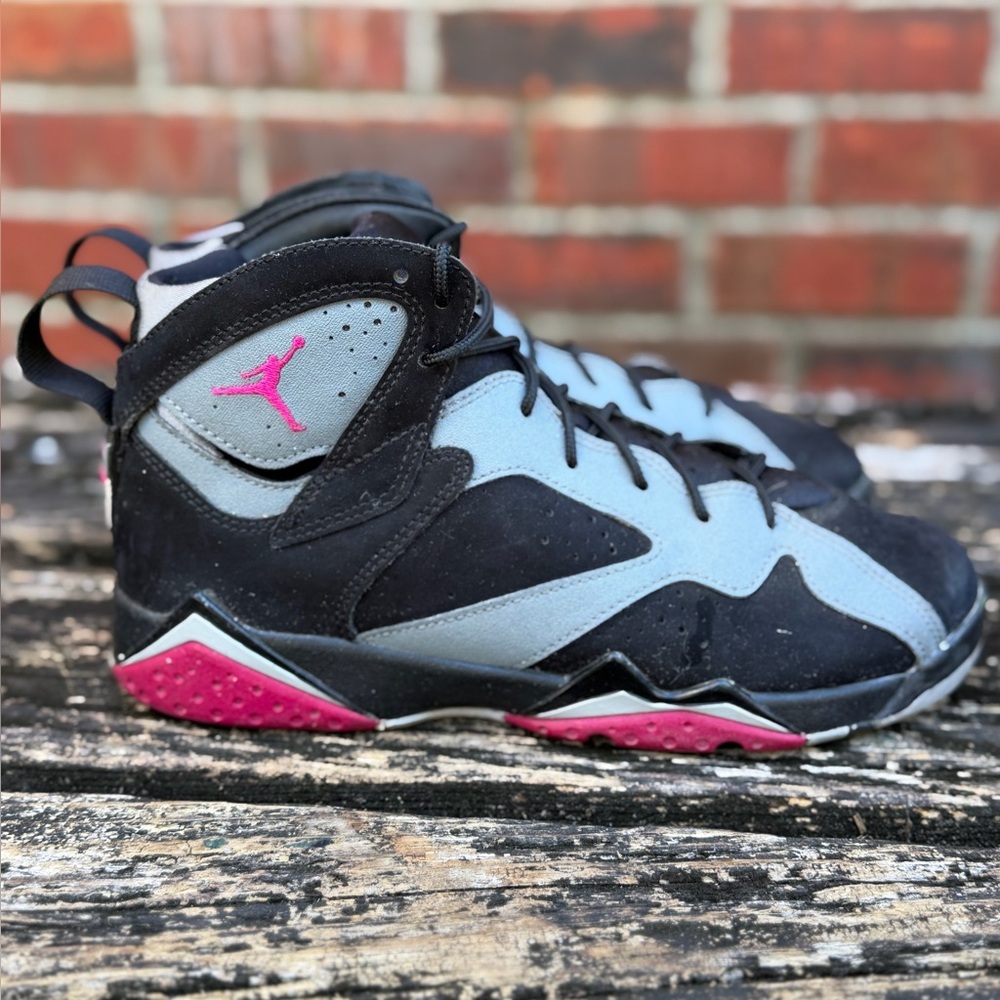 Nike Air Jordan 7 VII Retro Sport GS Fuchsia Black 442960-008 Sz 6Y (W- 7.5) M3